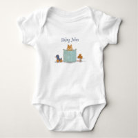 Fun Orange Baby Fox Illustration 
