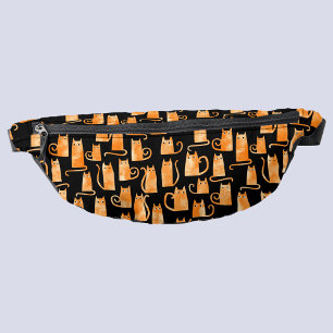 Fun Orange Cat Bum Bags