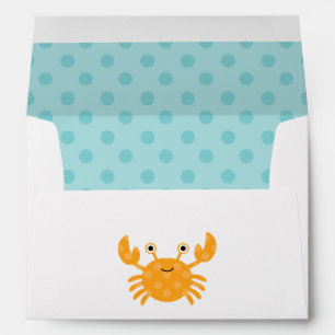 Fun Orange Crab Envelopes