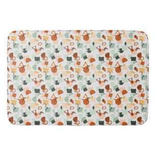 Fun over White Bath Mat