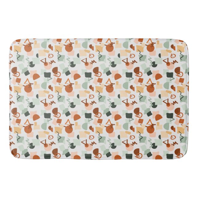 Fun over White Bath Mat (Front)