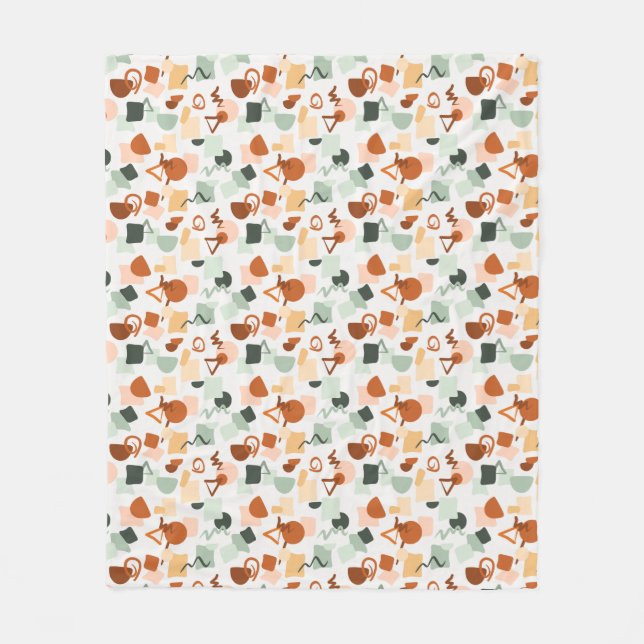 Fun over White Fleece Blanket (Front)