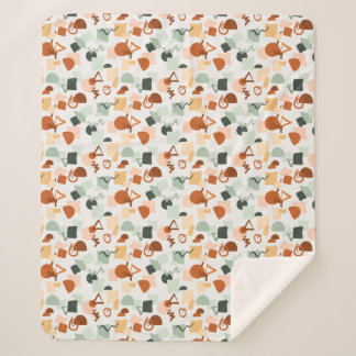 Fun over White Sherpa Blanket