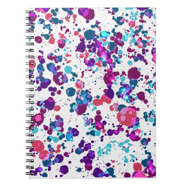 Fun Paint Splatter Notebook (Front)