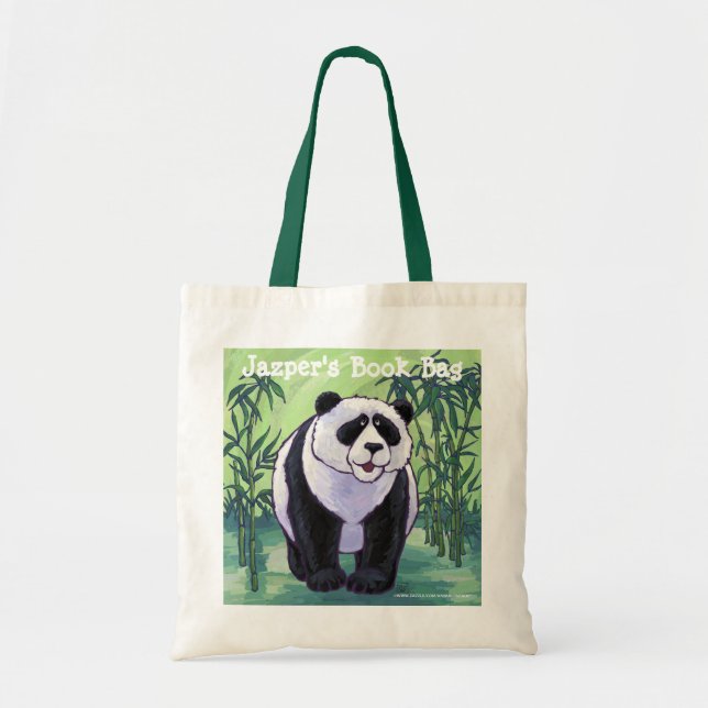 Fun Panda Bear Personal Book Bag (Front)