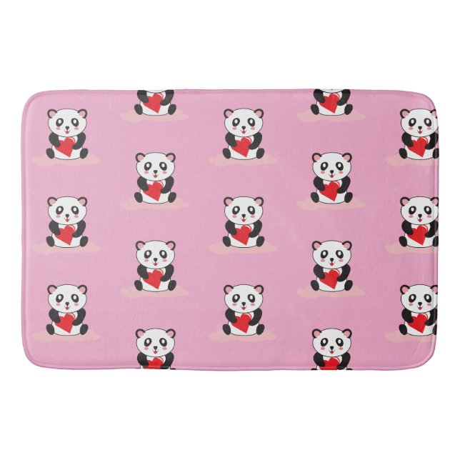 Fun Panda Graphic Bathroom Mat (Front)