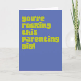 Fun Parenting Quote Congratulations New Baby  Card