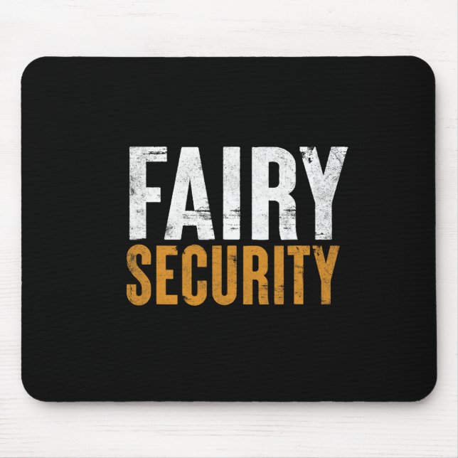 Fun Parents Lazy Easy Costume Fairy Security Hallo Mouse Pad (Front)