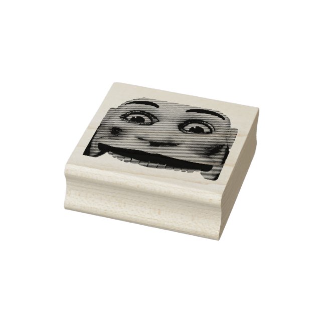 Fun Park Face Rubber Stamp (Stamp)