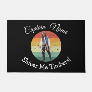 Fun Party Blue Pirate Doormat
