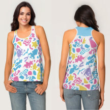 Fun pastel colourful vibrant shapes