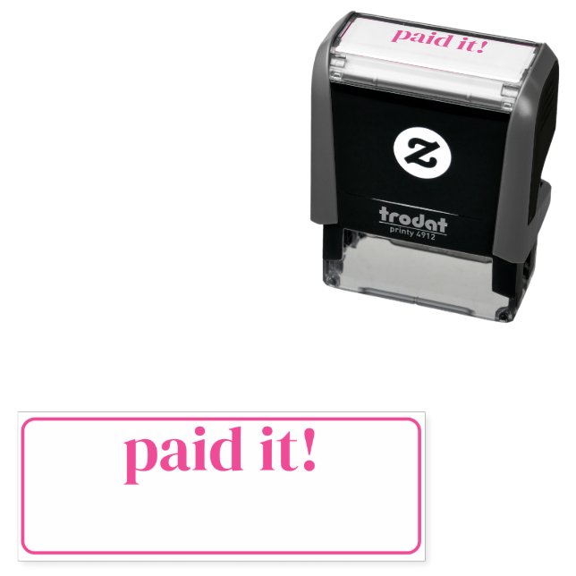 Fun Payment Made Paid It! Accounting Bookkeeping Self-inking Stamp (In Situ)