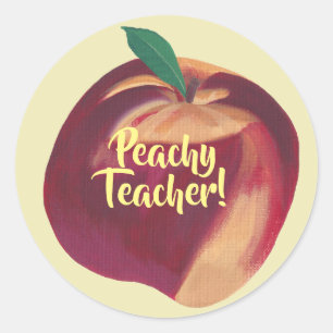 Fun - Peachy Teacher - Peach Stickers