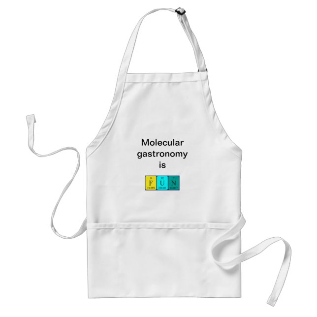 Fun periodic table word apron (Front)