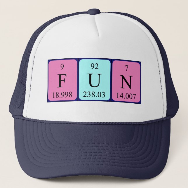 Fun periodic table word hat (Front)