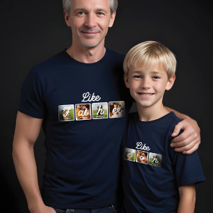Fun Periodical Table Elements Like Father Like Son Tri-Blend Shirt