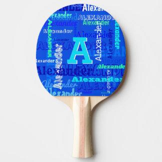 Fun Personalised and Monogrammed Ping Pong Paddle