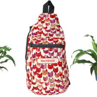 Fun Personalised Colourful Watercolor Cat Pattern