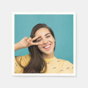 Fun Personalised Custom Face Photo   Napkin