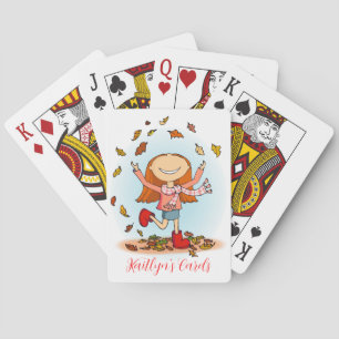 Fun personalised girls named playing cards