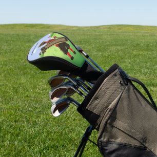Fun Personalised Golfer on golf course Head Cover