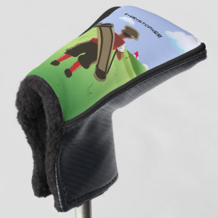 Fun Personalised Golfer on golf course Head Cover