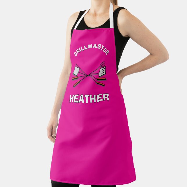 FUN! 🍖Personalised Grillmaster BBQ Apron  (Insitu)