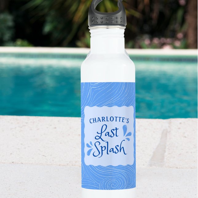 Fun Personalised "Last Splash" Bachelorette Party  710 Ml Water Bottle (Creator Uploaded)