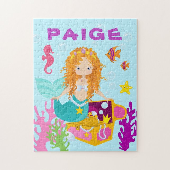 Fun Personalised Mermaid Puzzle (Vertical)