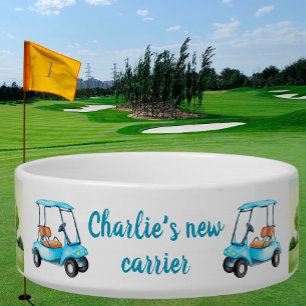 Fun Personalised Pet Golf Cart  Bowl