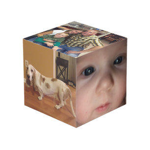 Fun Personalised Photo Cube Box in 2 Sizes