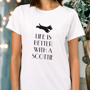 Fun Personalised Scottie Dog Saying T-Shirt