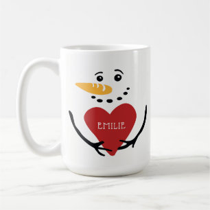 Fun Personalised Snowman Coffee Mug