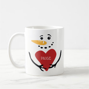 Fun Personalised Snowman Coffee Mug