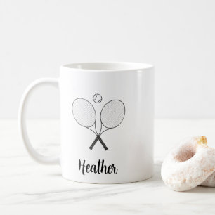 FUN! 🎾 Personalised Tennis Racquet & Ball Mug