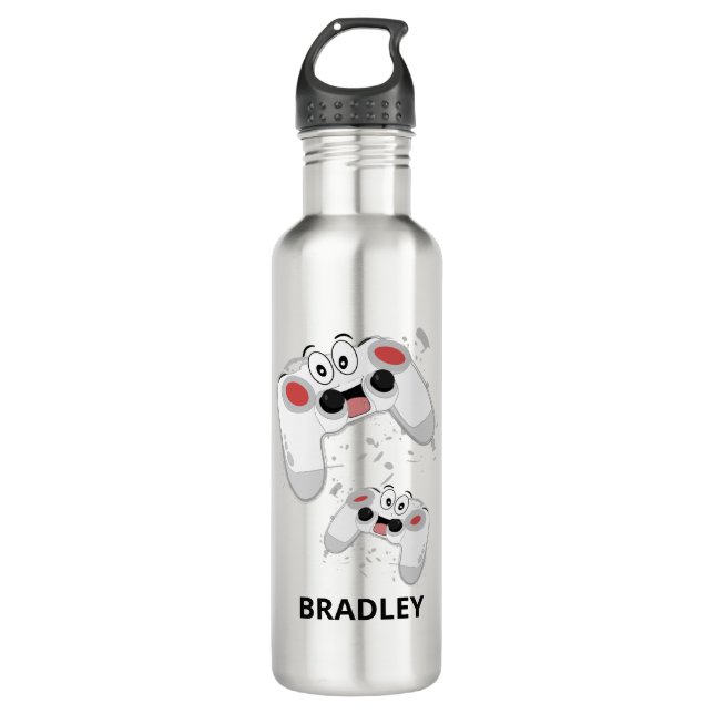 Fun Personalised Video Gamer | 710 Ml Water Bottle (Front)