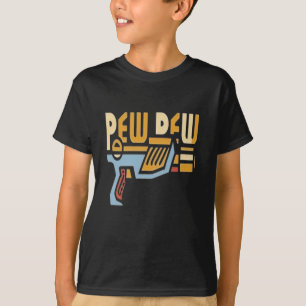 Fun Pew Pew Pew Nerf Gun, Playful Foam Blaster T-Shirt