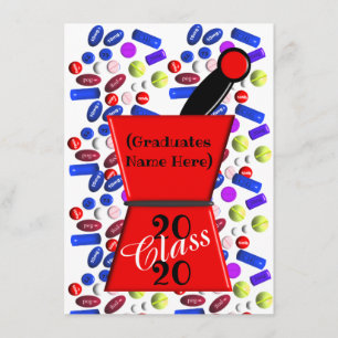 Fun Pharm-D Graduation Invitations