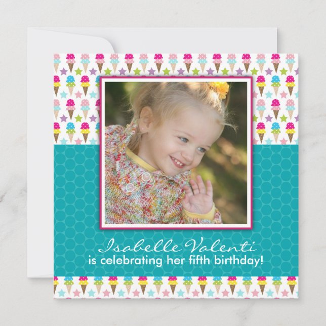 Fun Photo Birthday Party Invitation (Front)