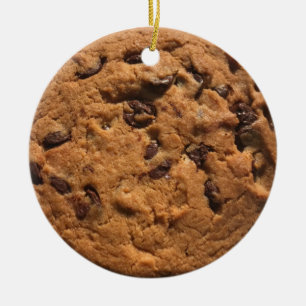 Fun photo Chocolate chip cookie Ceramic Ornament