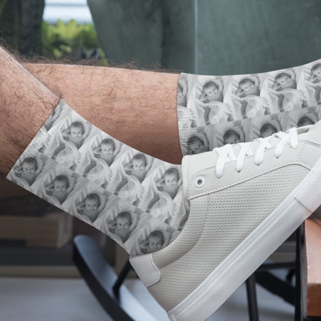 Fun Photo Customise Family Baby Child Personalised Socks (Creator Uploaded)