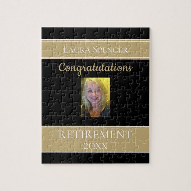 Fun Photo Retirement congrats puzzle (Vertical)