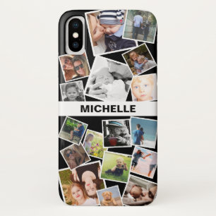 Fun Photo Snaps & Name   Custom Colour iPhone X Case