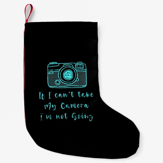 Fun Photographer Gift Cinematorgraphy Small Christmas Stocking (Front)