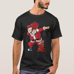 Fun Pickleball Christmas Santa Playing Pickleball  T-Shirt