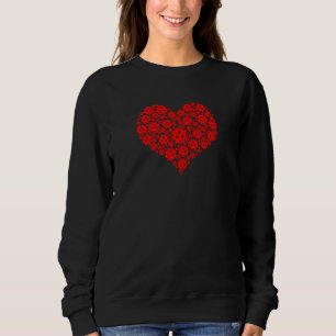 Fun Pickleball Heart Pickleball Game Marker Player Sweatshirt