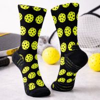 Fun Pickleball Pattern Yellow Novelty