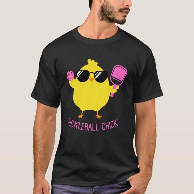 Fun Pickleball Shirts, PICKLEBALL CHICK Pullover H (Front)