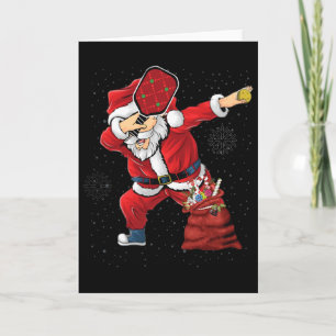 Fun Picklebyll Christmas Santa Playing Picklebyll Card