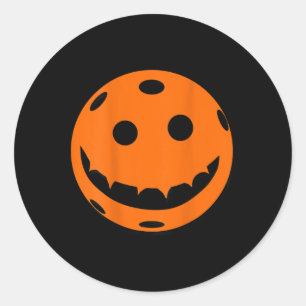 Fun Picklell Halloween Pumpkin Ck Print  Classic Round Sticker